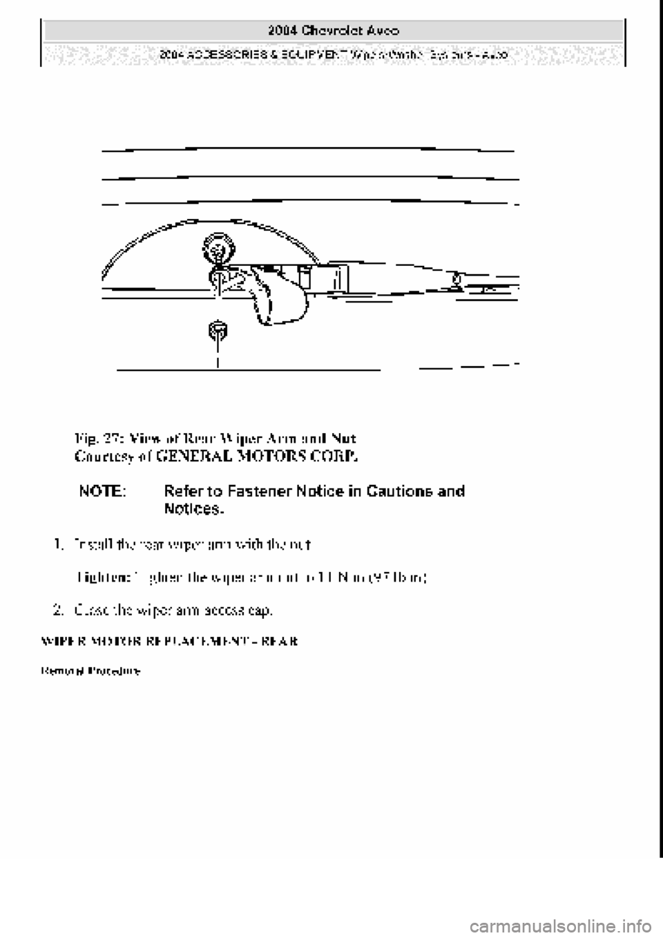 CHEVROLET AVEO 2002 Service Repair Manual CHEVROLET AVEO 2002 Service Repair Manual