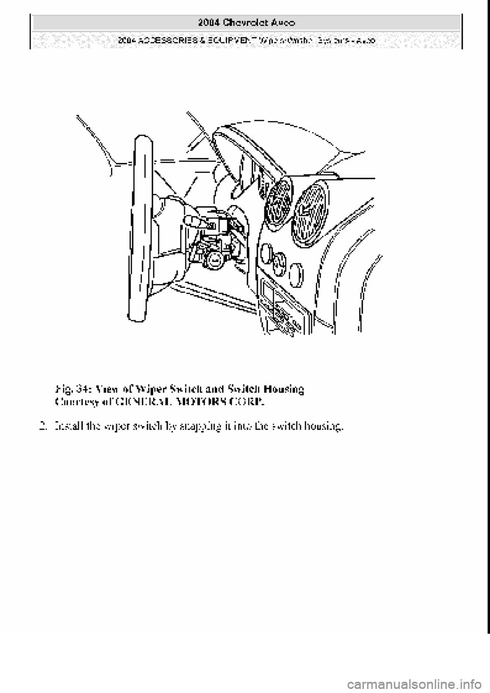 CHEVROLET AVEO 2002 Service Repair Manual CHEVROLET AVEO 2002 Service Repair Manual