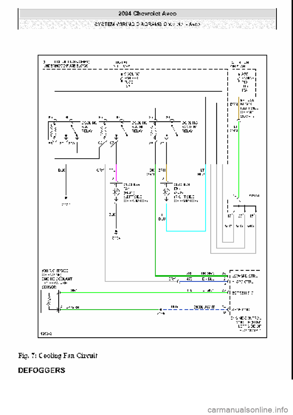 CHEVROLET AVEO 2002  Service Repair Manual 