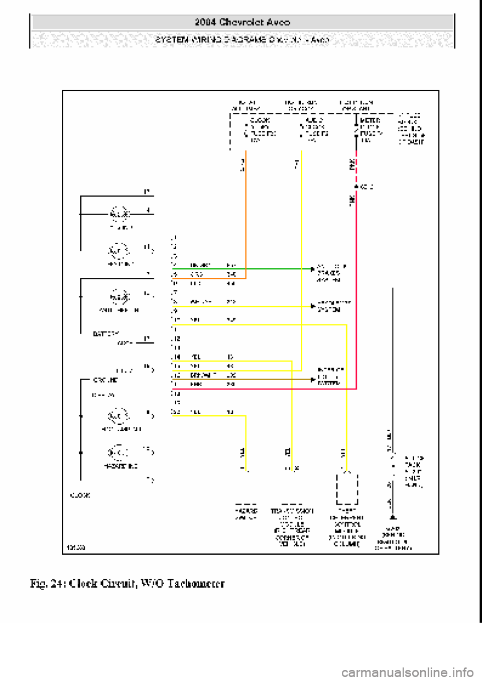 CHEVROLET AVEO 2002  Service Repair Manual 