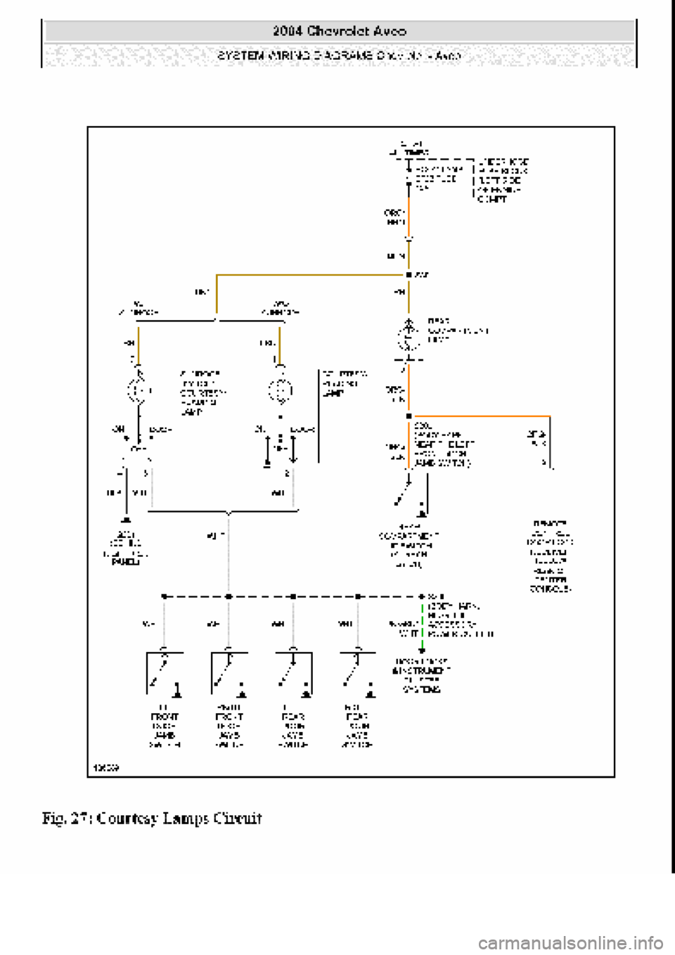 CHEVROLET AVEO 2002  Service Repair Manual 