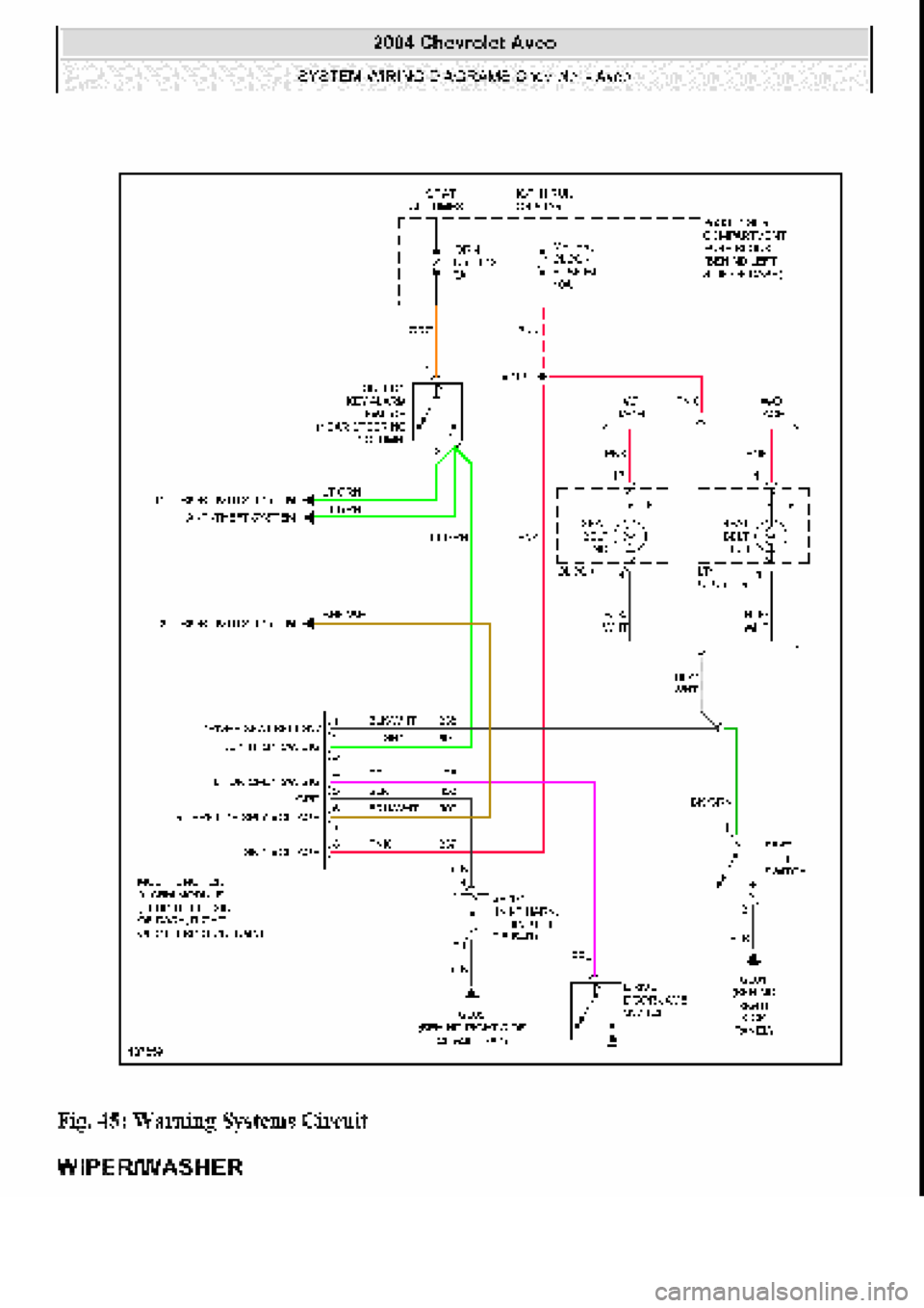 CHEVROLET AVEO 2002  Service Repair Manual 