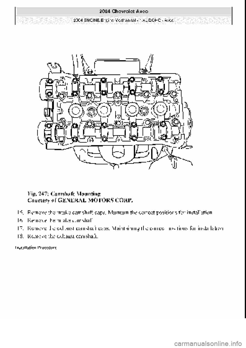 CHEVROLET AVEO 2002 Service Repair Manual CHEVROLET AVEO 2002 Service Repair Manual