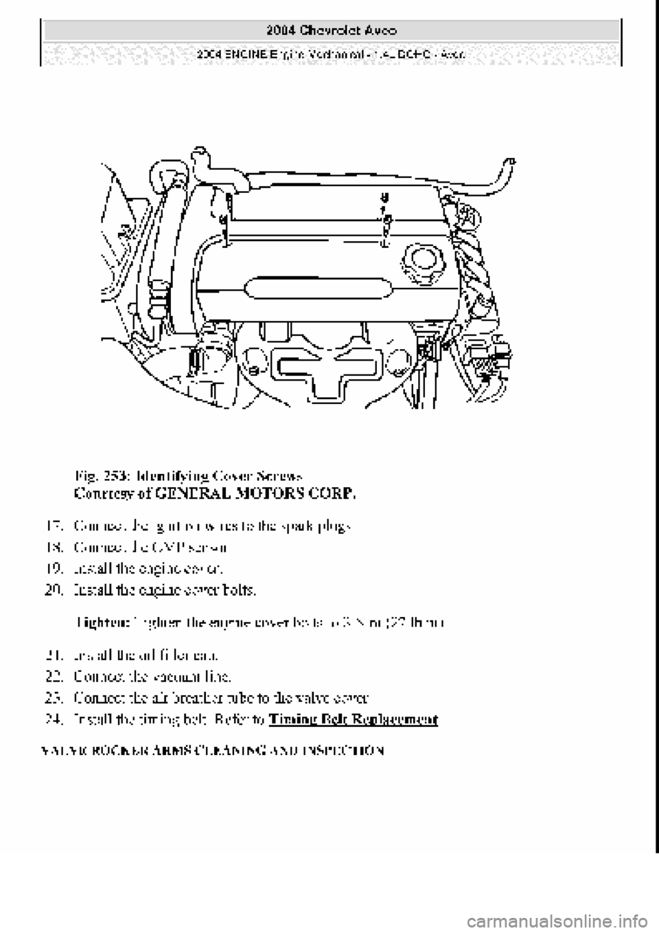 CHEVROLET AVEO 2002 Service Repair Manual CHEVROLET AVEO 2002 Service Repair Manual