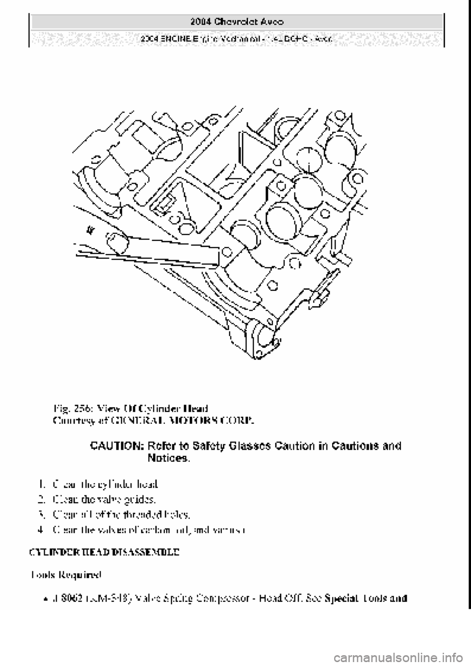 CHEVROLET AVEO 2002 Service Repair Manual CHEVROLET AVEO 2002 Service Repair Manual