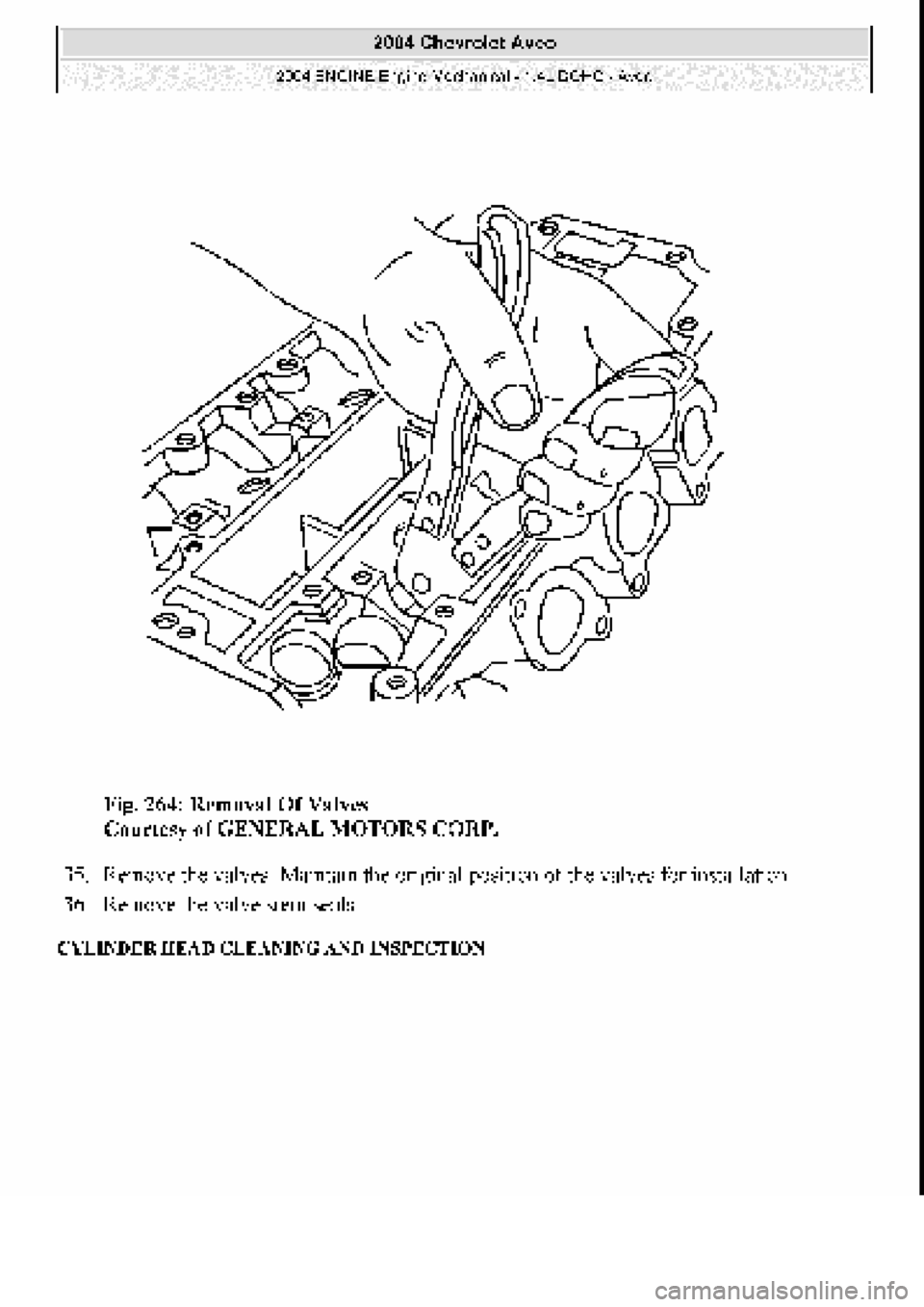 CHEVROLET AVEO 2002 Service Repair Manual CHEVROLET AVEO 2002 Service Repair Manual