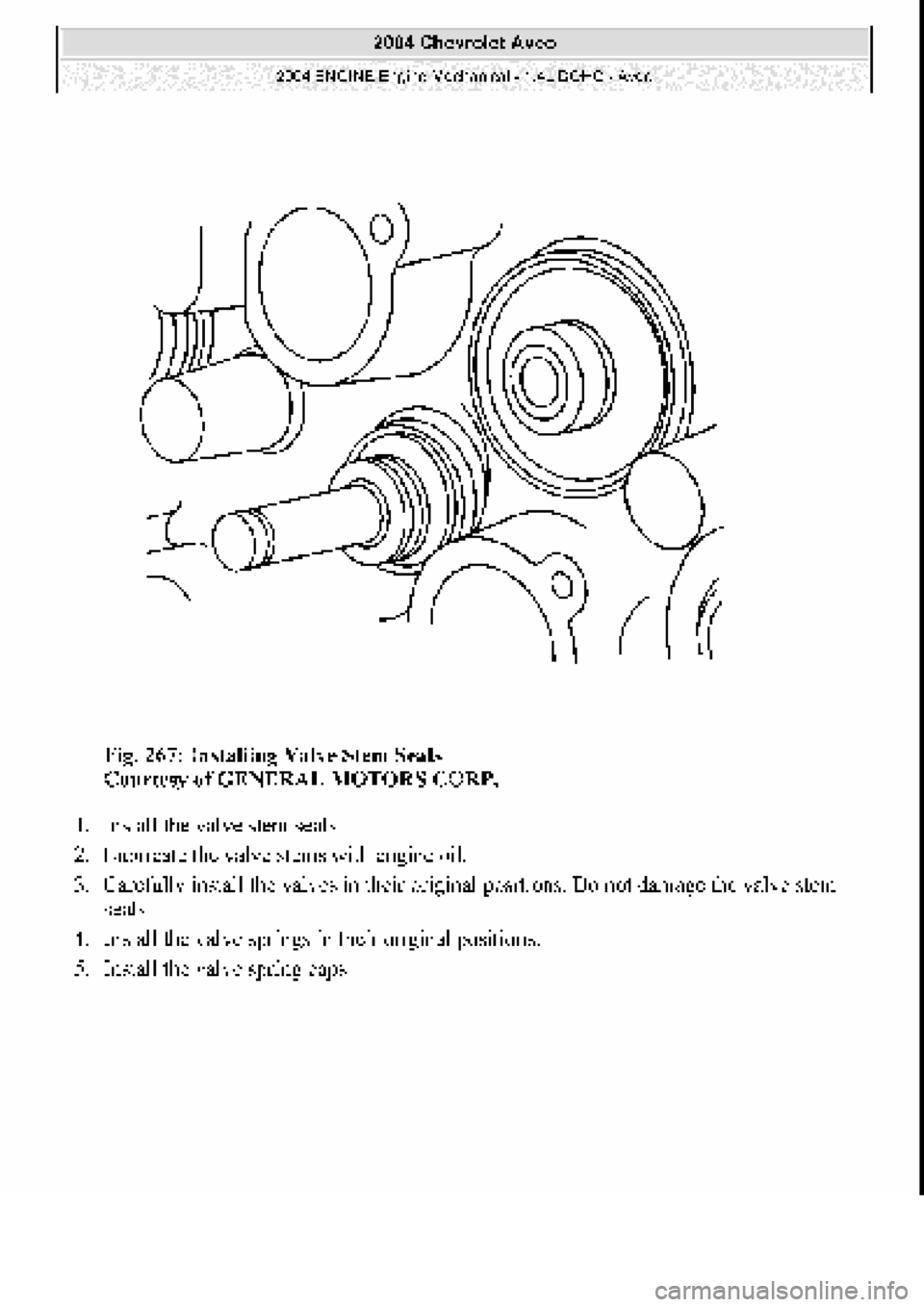 CHEVROLET AVEO 2002 Service Repair Manual CHEVROLET AVEO 2002 Service Repair Manual