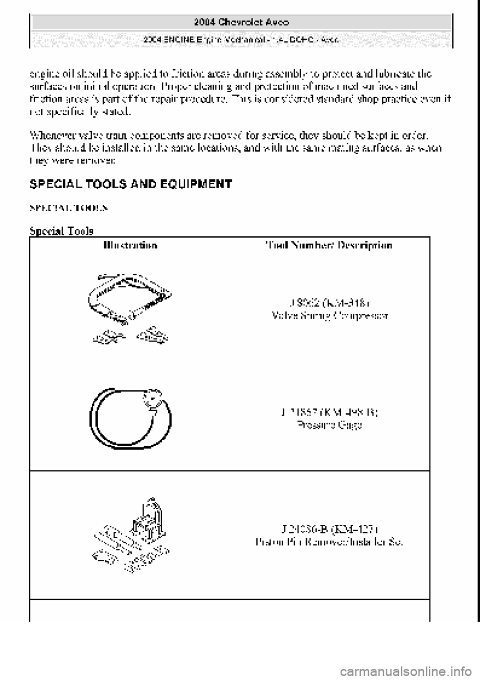 CHEVROLET AVEO 2002 Service Repair Manual CHEVROLET AVEO 2002 Service Repair Manual
