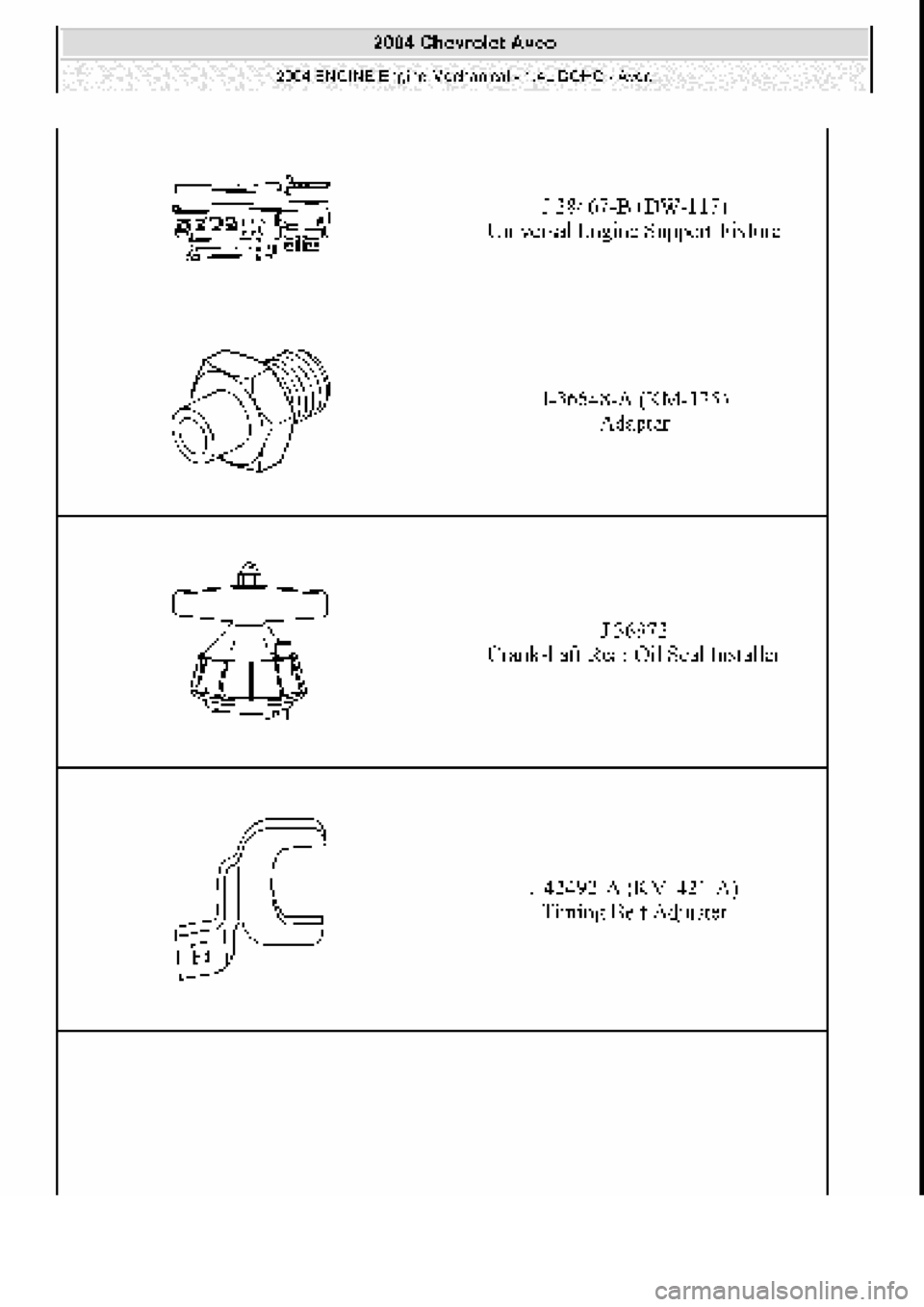 CHEVROLET AVEO 2002 Service Repair Manual CHEVROLET AVEO 2002 Service Repair Manual