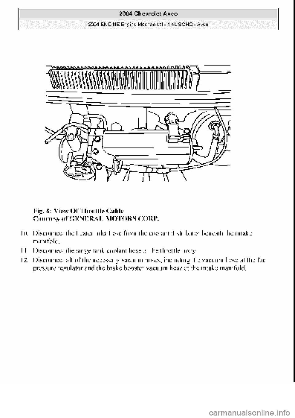 CHEVROLET AVEO 2002  Service Repair Manual 