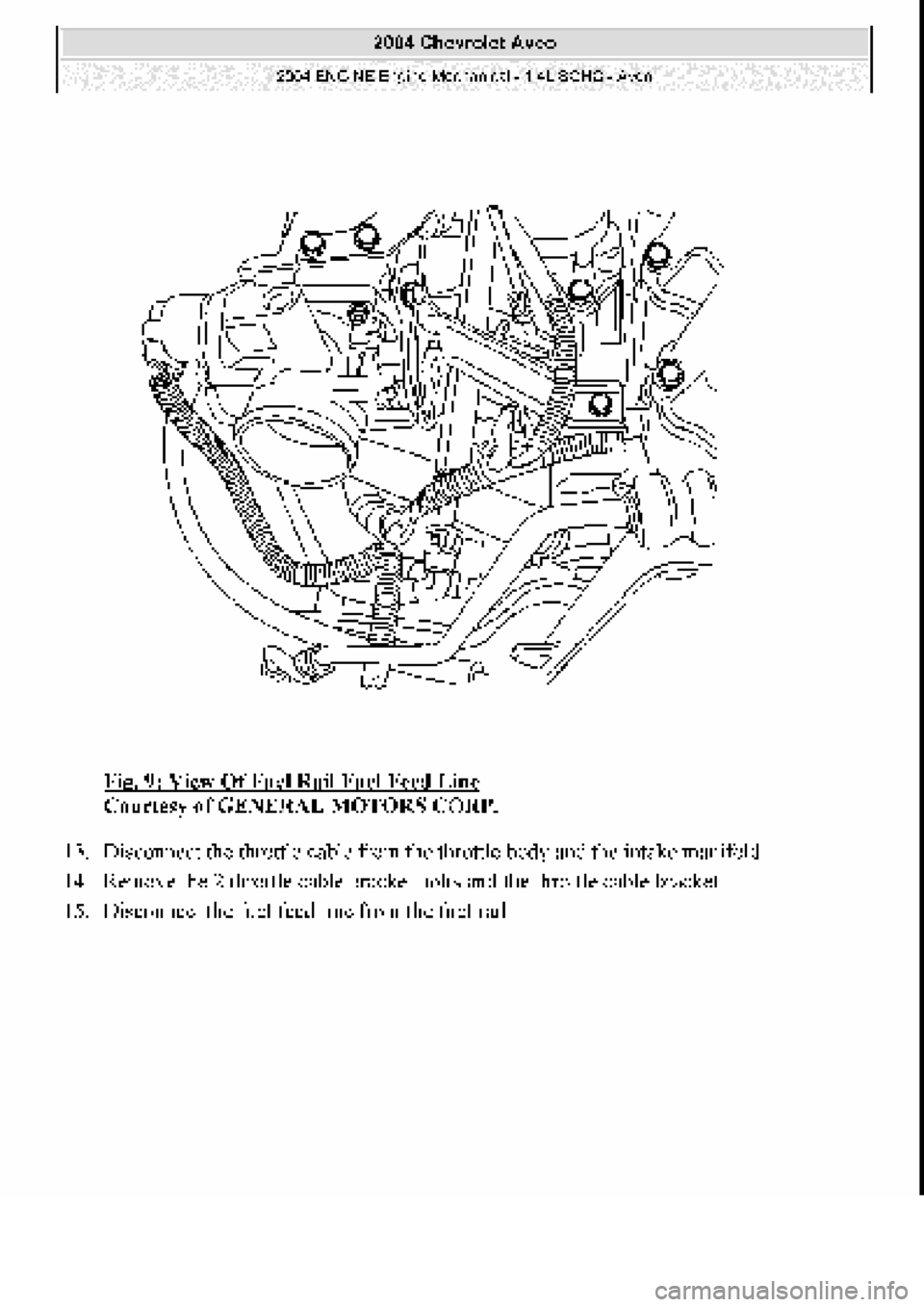 CHEVROLET AVEO 2002  Service Repair Manual 