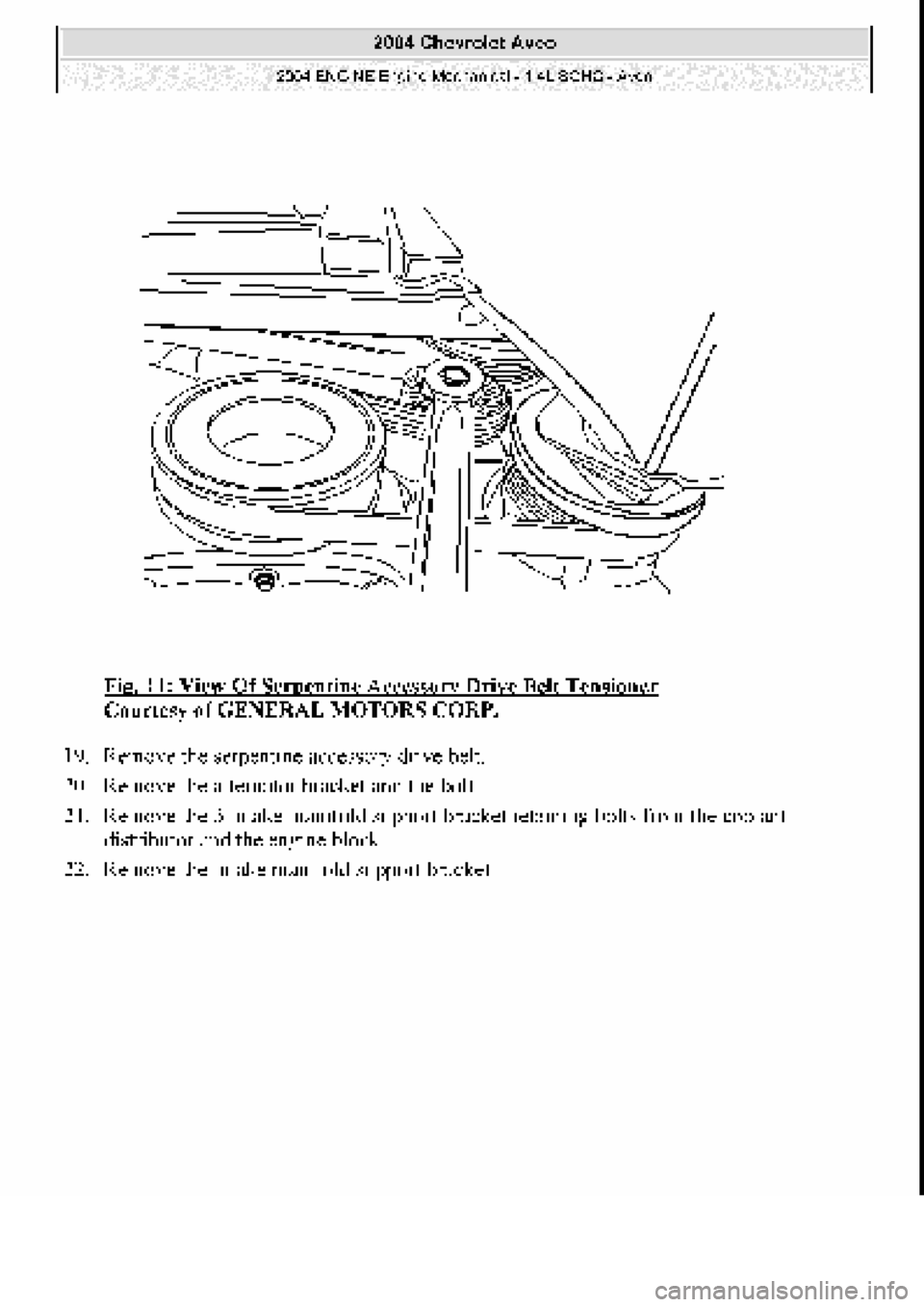 CHEVROLET AVEO 2002  Service Repair Manual 