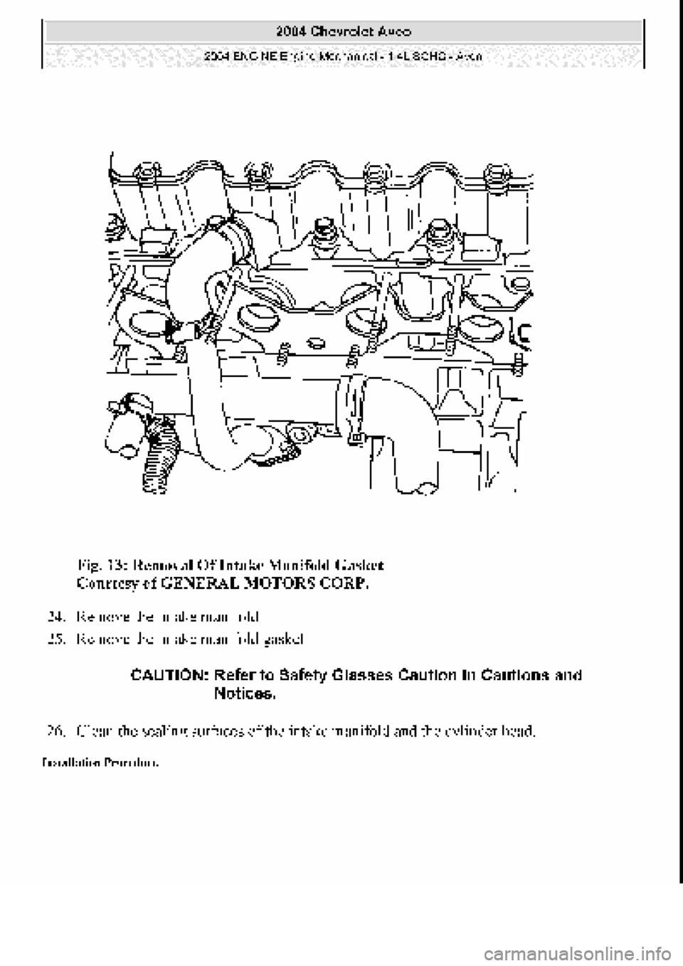 CHEVROLET AVEO 2002  Service Repair Manual 