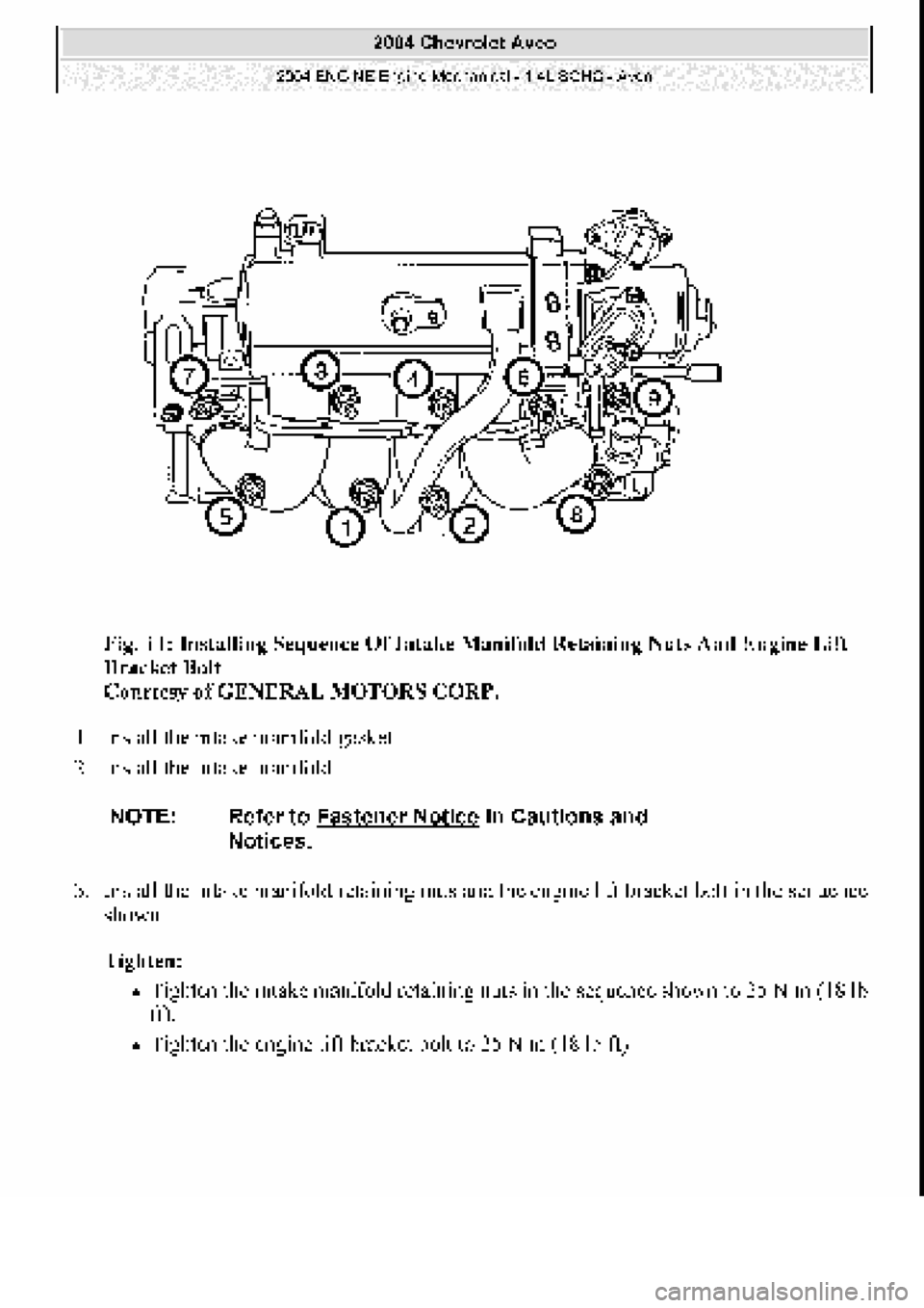 CHEVROLET AVEO 2002  Service Repair Manual 