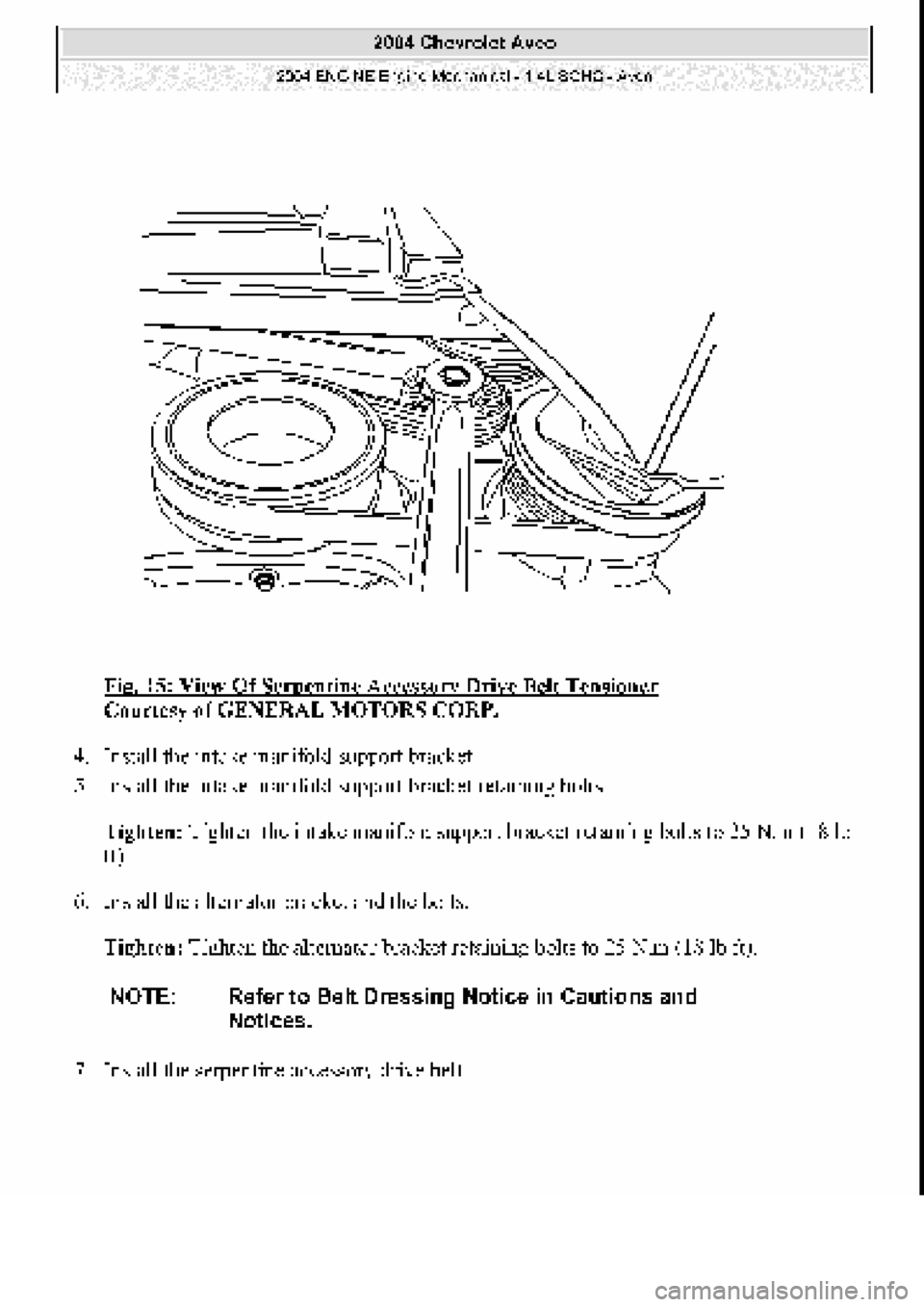 CHEVROLET AVEO 2002  Service Repair Manual 