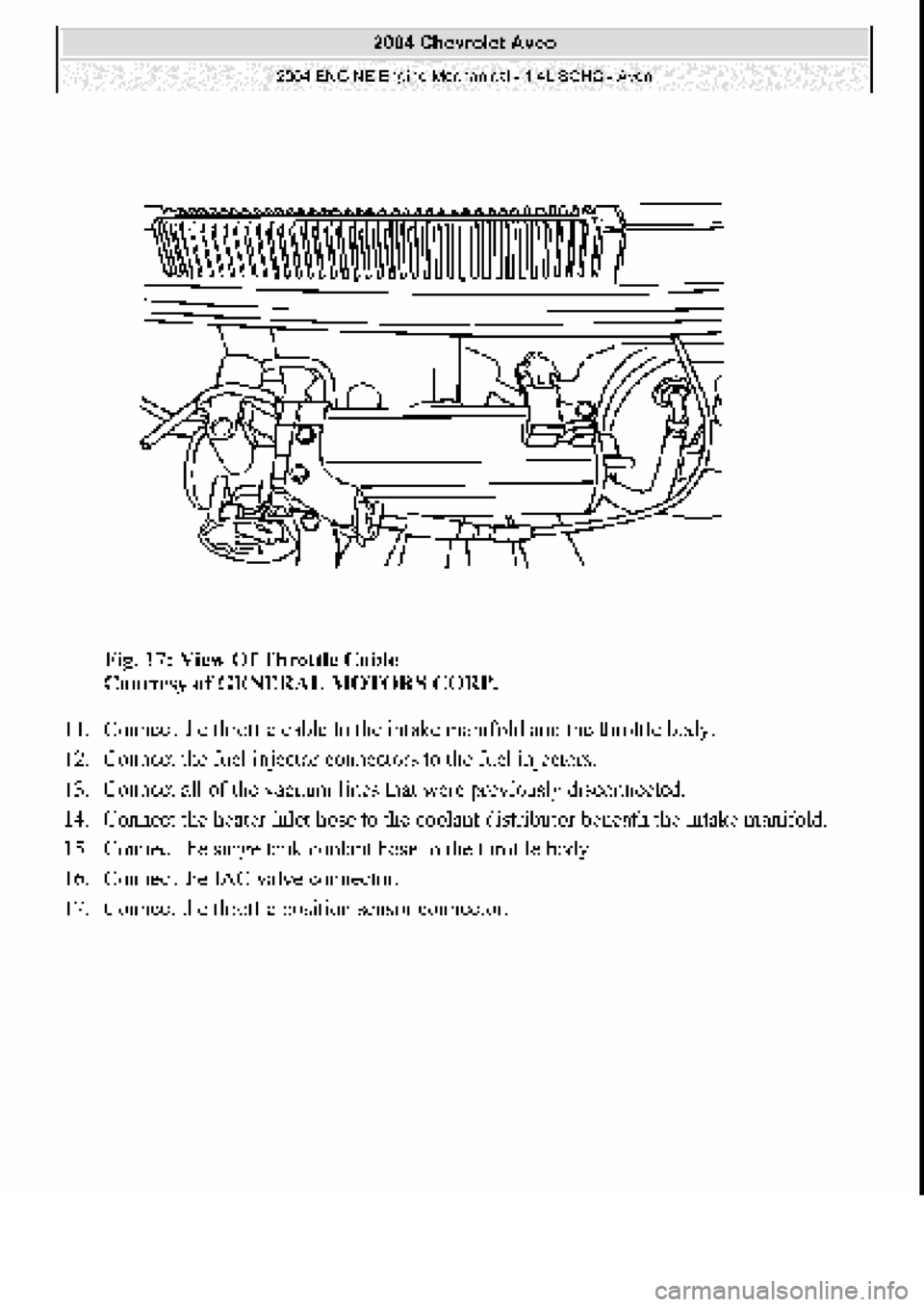 CHEVROLET AVEO 2002  Service Repair Manual 