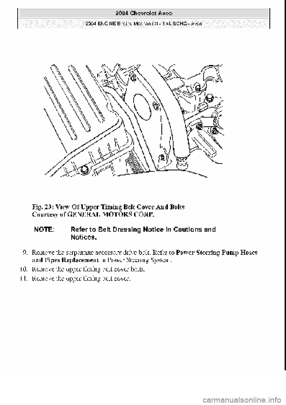 CHEVROLET AVEO 2002  Service Repair Manual 