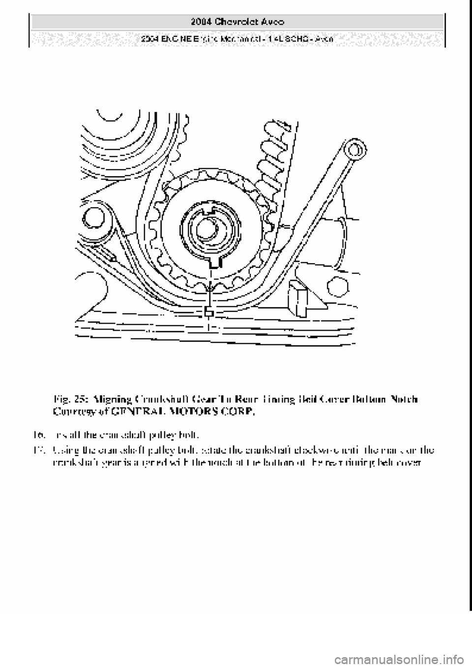 CHEVROLET AVEO 2002  Service Repair Manual 