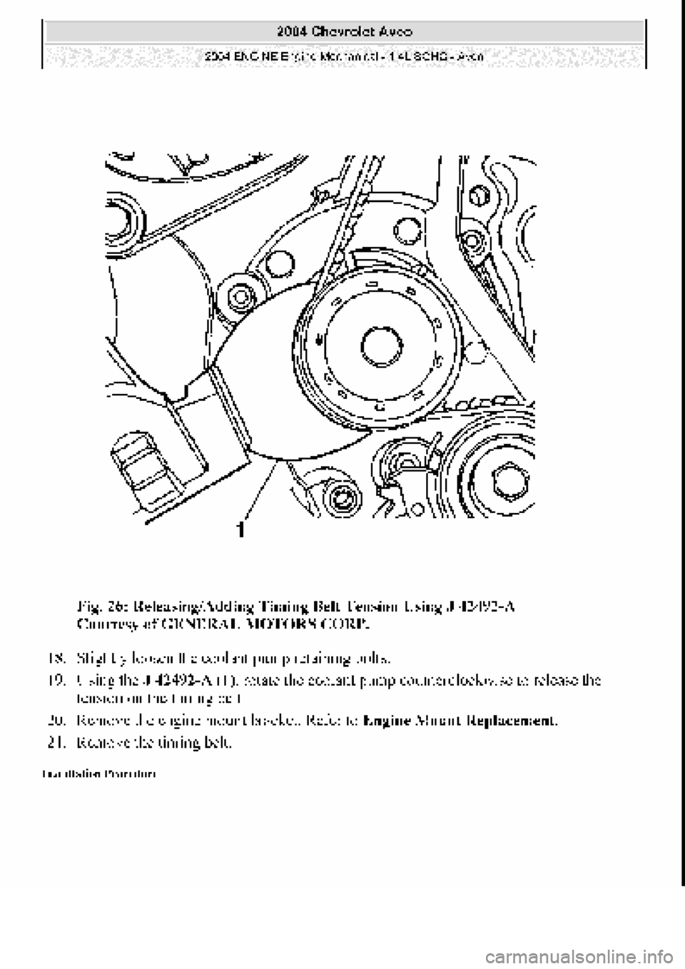 CHEVROLET AVEO 2002  Service Repair Manual 