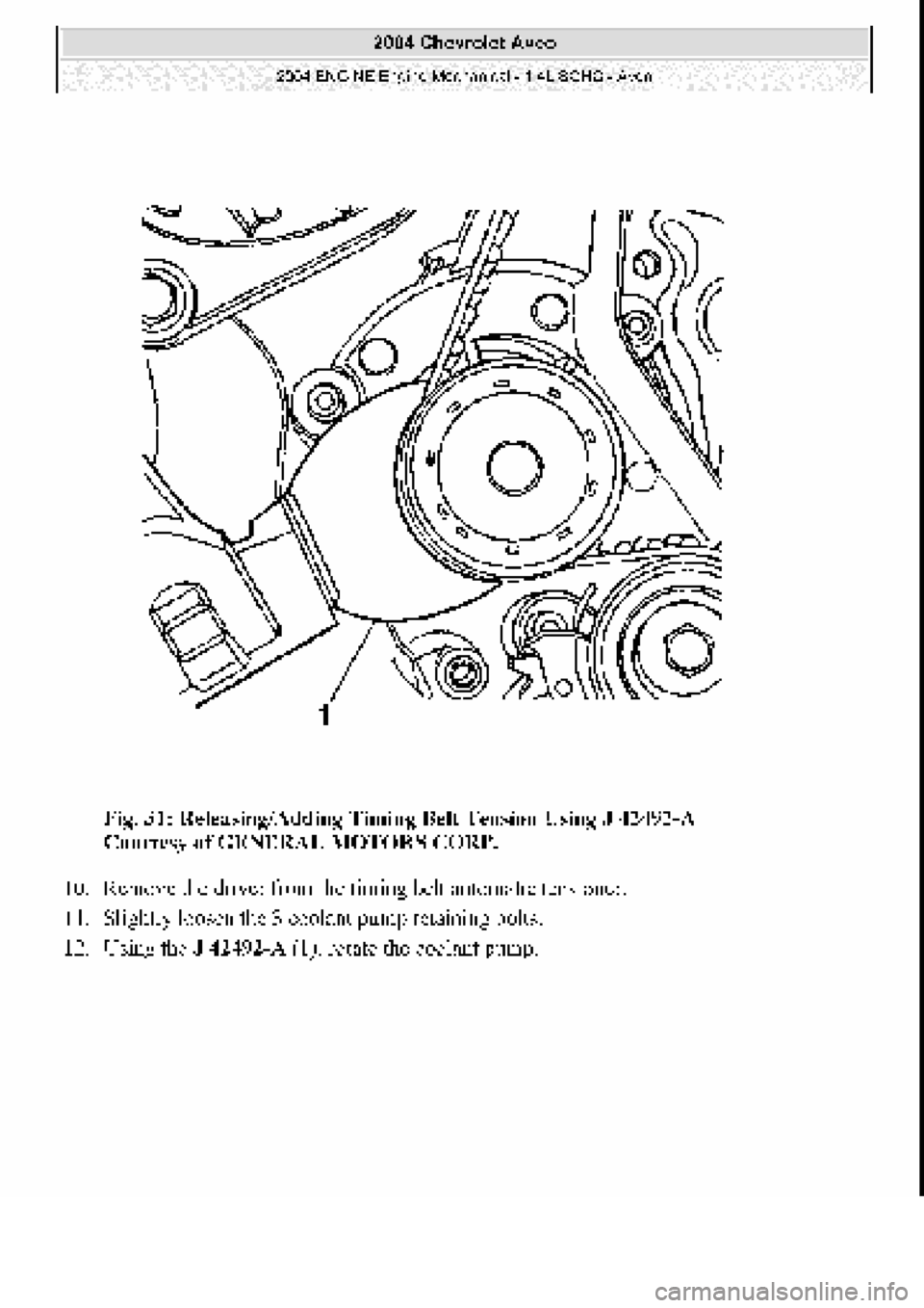 CHEVROLET AVEO 2002  Service Repair Manual 