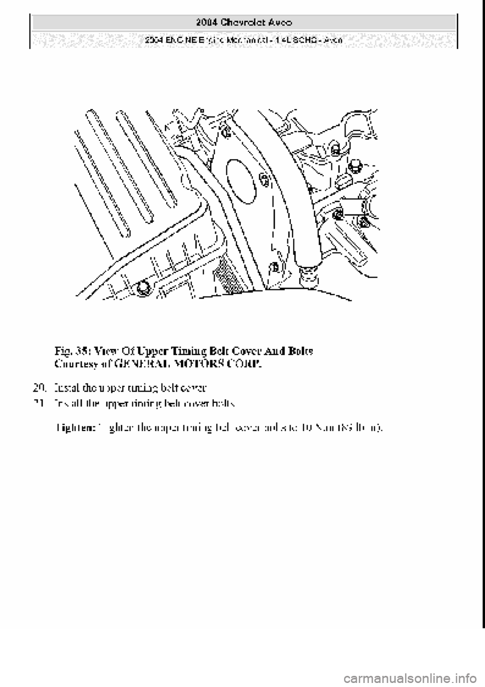 CHEVROLET AVEO 2002 Service Repair Manual CHEVROLET AVEO 2002 Service Repair Manual