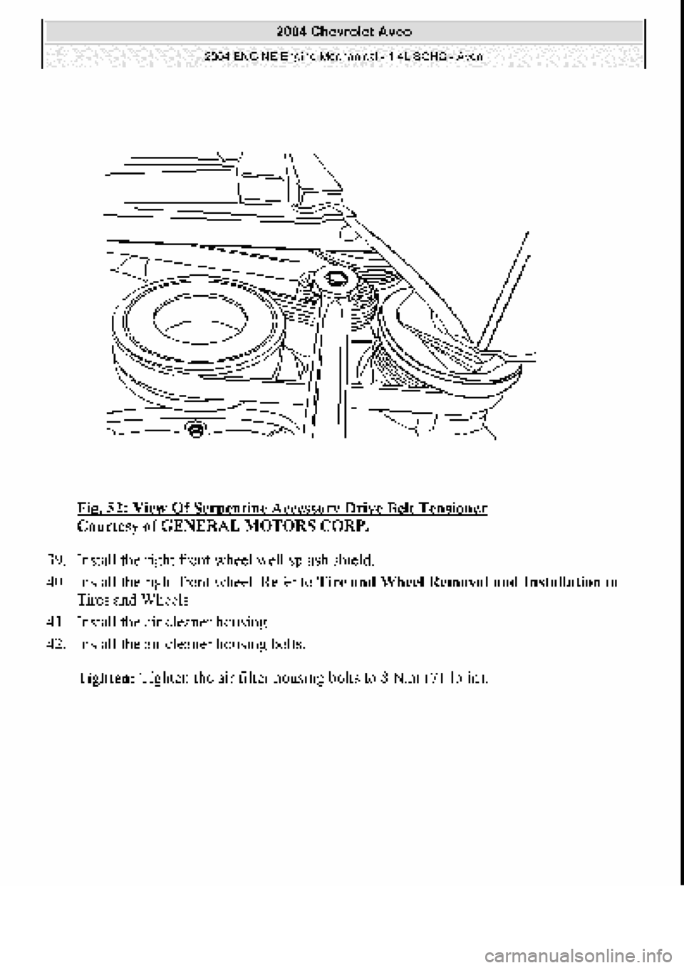 CHEVROLET AVEO 2002 Service Repair Manual CHEVROLET AVEO 2002 Service Repair Manual