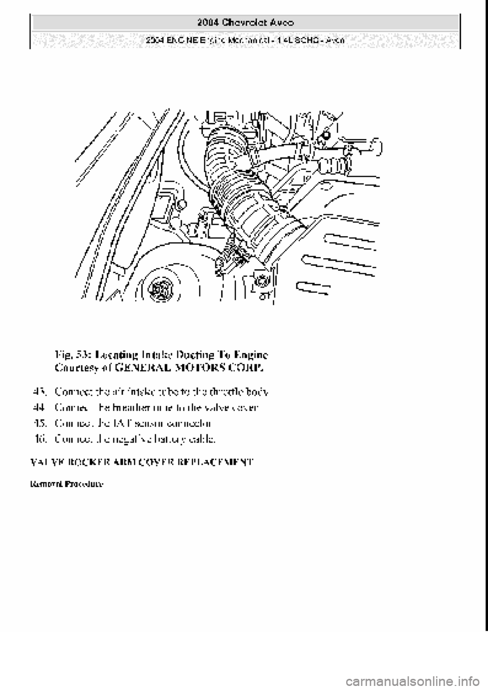 CHEVROLET AVEO 2002 Service Repair Manual CHEVROLET AVEO 2002 Service Repair Manual