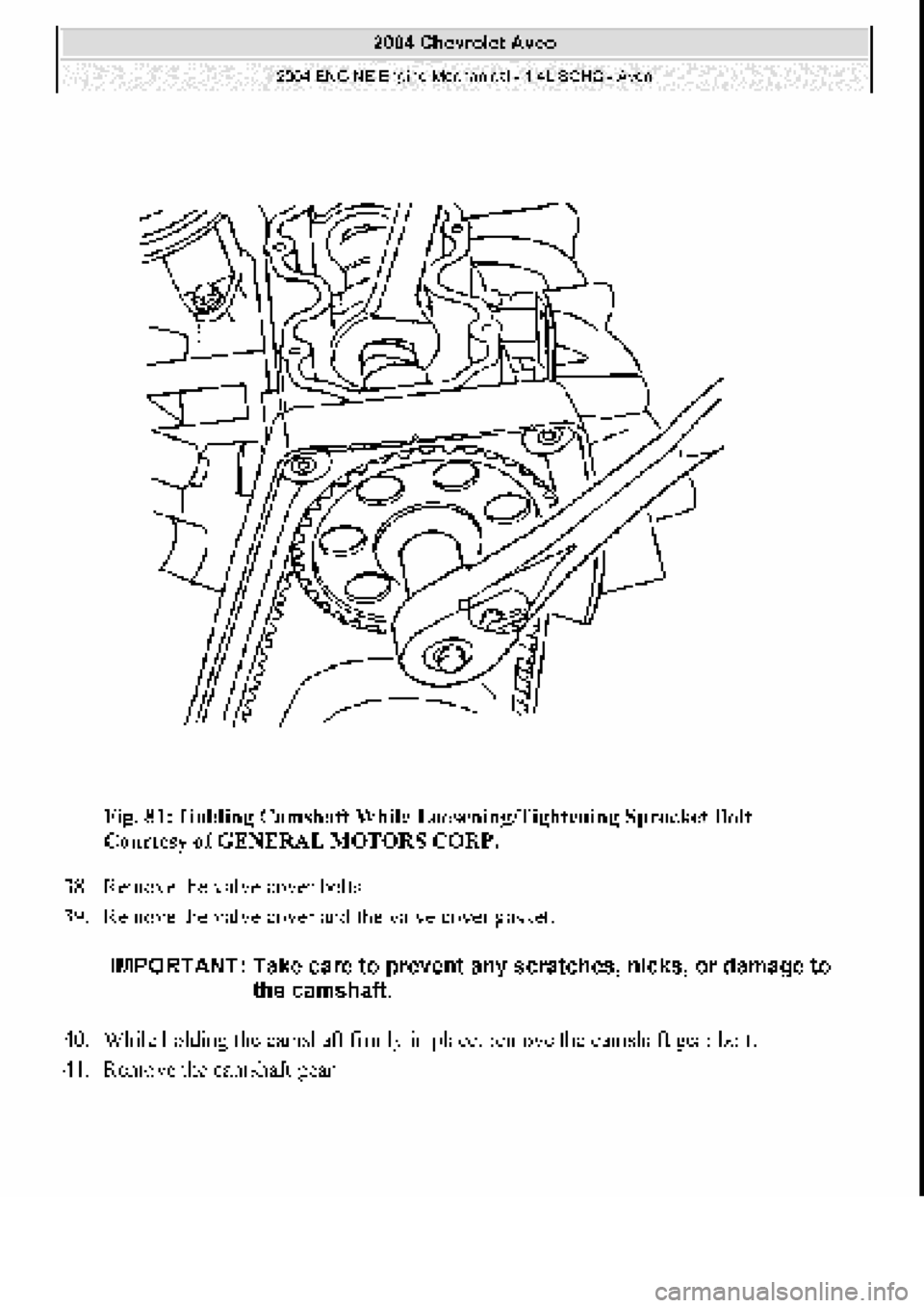 CHEVROLET AVEO 2002 Service Repair Manual CHEVROLET AVEO 2002 Service Repair Manual