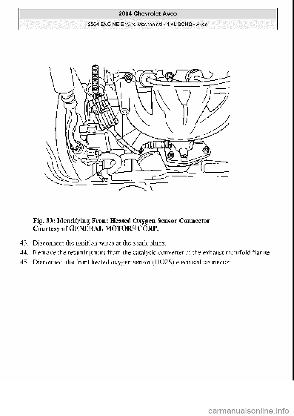 CHEVROLET AVEO 2002 Service Repair Manual CHEVROLET AVEO 2002 Service Repair Manual