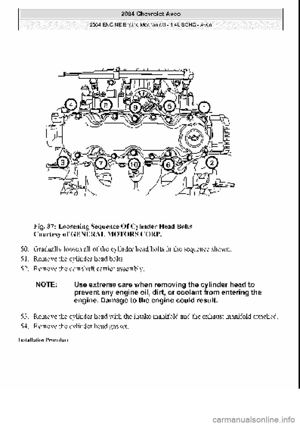 CHEVROLET AVEO 2002 Service Repair Manual CHEVROLET AVEO 2002 Service Repair Manual