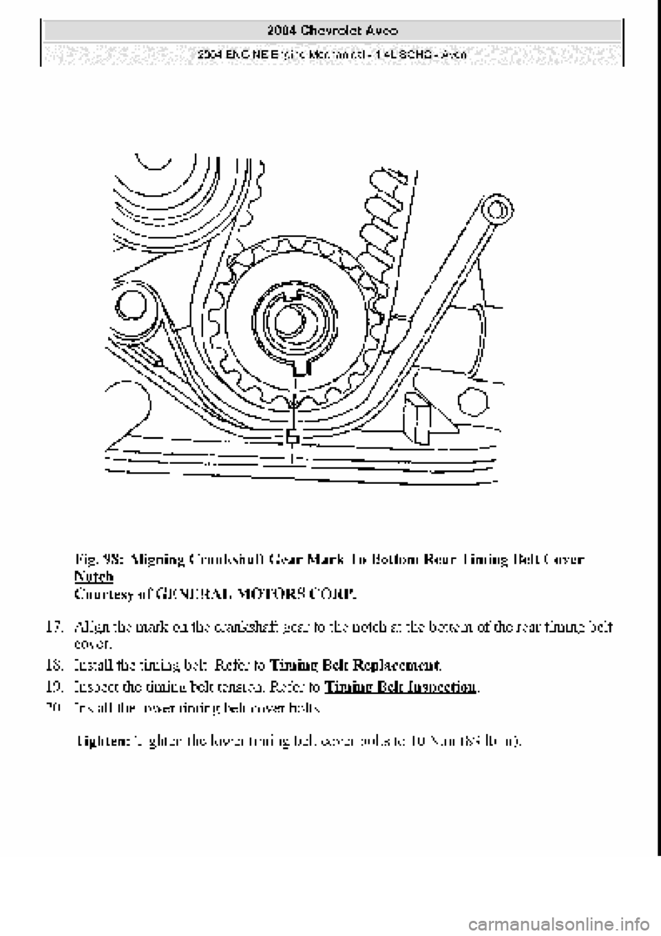 CHEVROLET AVEO 2002 Service Repair Manual CHEVROLET AVEO 2002 Service Repair Manual