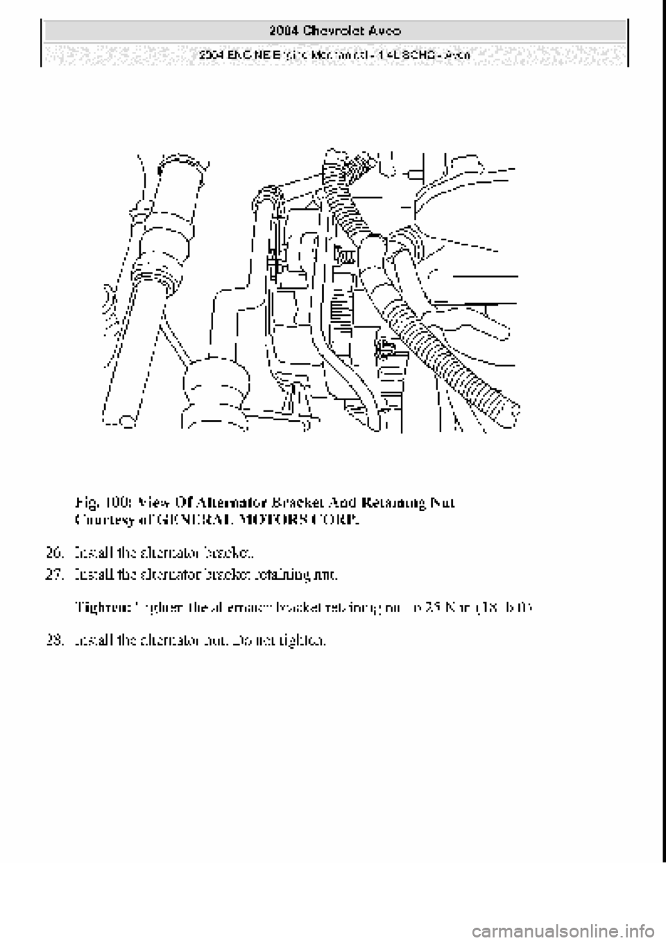 CHEVROLET AVEO 2002 Service Repair Manual CHEVROLET AVEO 2002 Service Repair Manual
