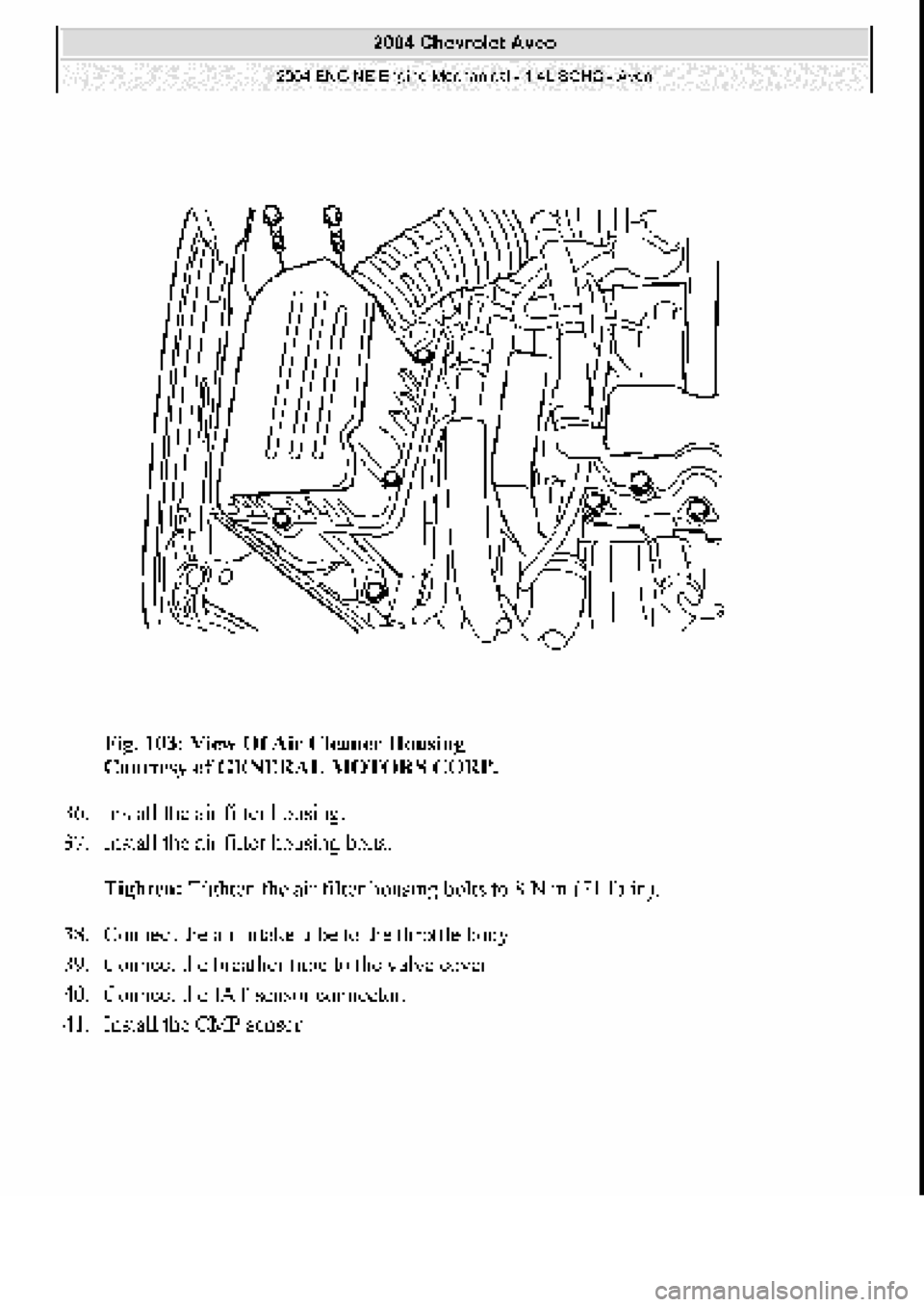 CHEVROLET AVEO 2002 Service Repair Manual CHEVROLET AVEO 2002 Service Repair Manual