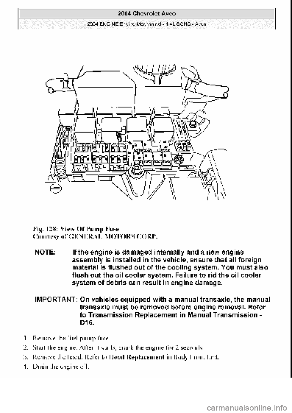 CHEVROLET AVEO 2002 Service Repair Manual CHEVROLET AVEO 2002 Service Repair Manual