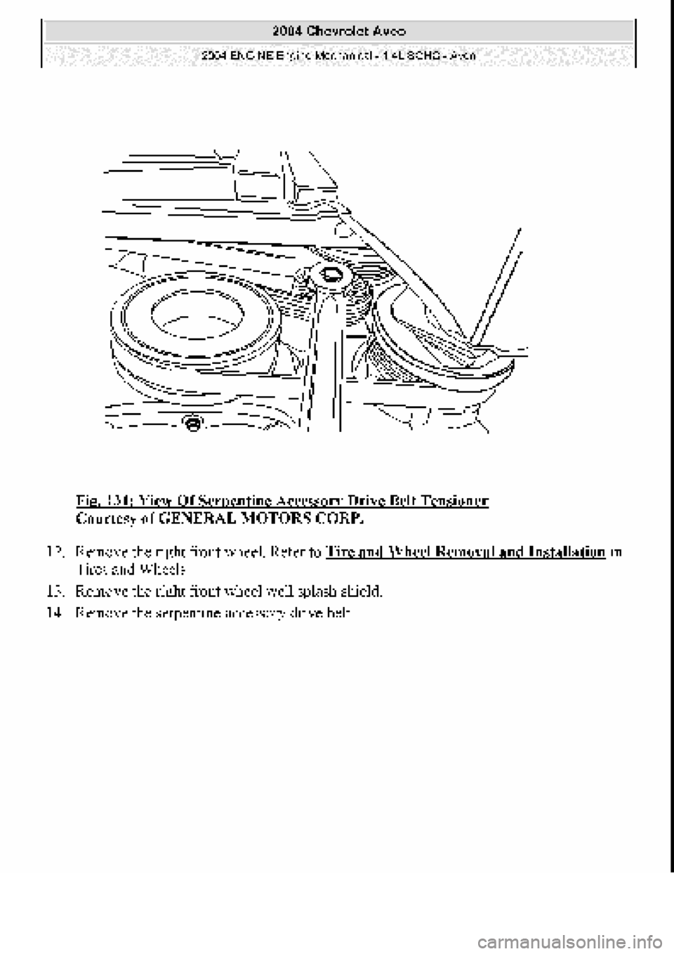 CHEVROLET AVEO 2002 Service Repair Manual CHEVROLET AVEO 2002 Service Repair Manual