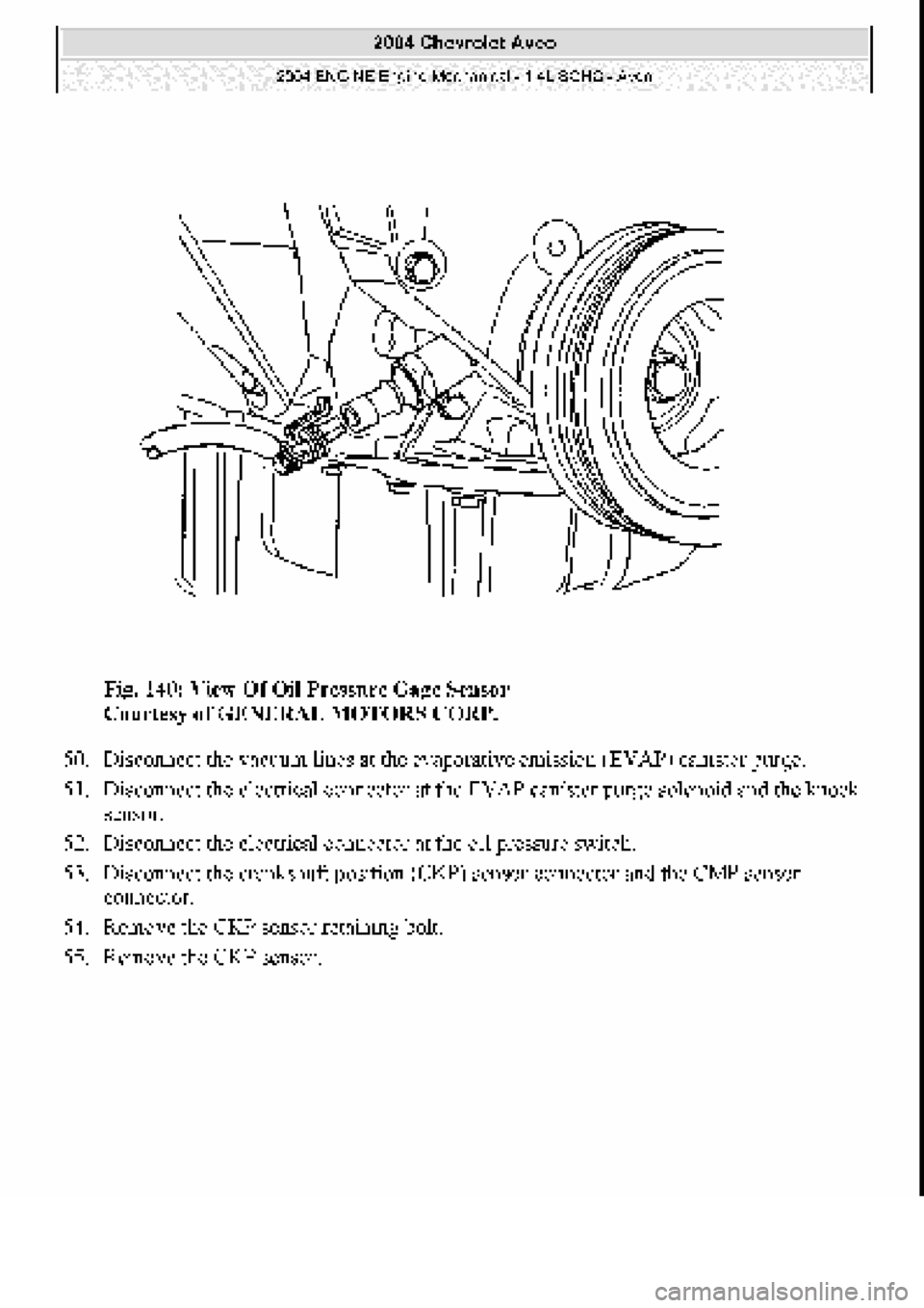 CHEVROLET AVEO 2002 Service Repair Manual CHEVROLET AVEO 2002 Service Repair Manual