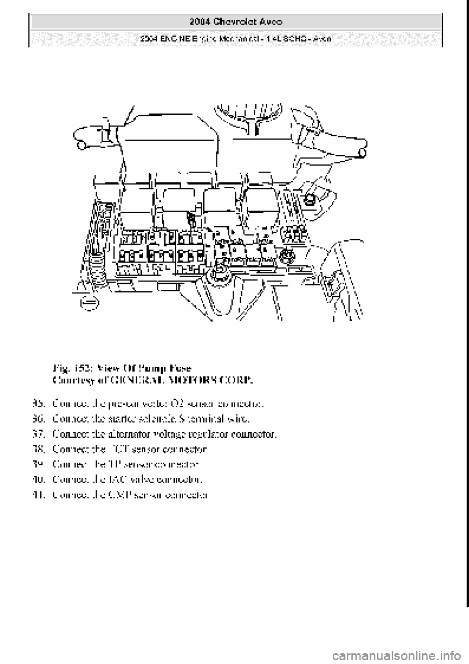 CHEVROLET AVEO 2002 Service Repair Manual CHEVROLET AVEO 2002 Service Repair Manual