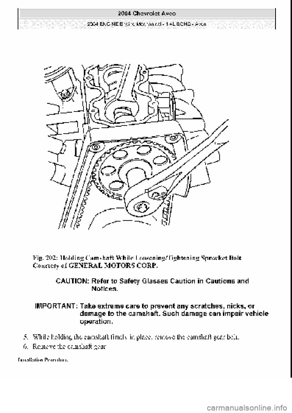 CHEVROLET AVEO 2002 Service Repair Manual CHEVROLET AVEO 2002 Service Repair Manual