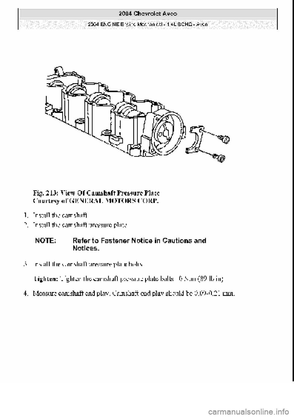 CHEVROLET AVEO 2002 Service Repair Manual CHEVROLET AVEO 2002 Service Repair Manual