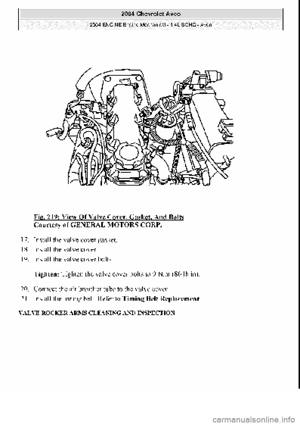 CHEVROLET AVEO 2002 Service Repair Manual CHEVROLET AVEO 2002 Service Repair Manual