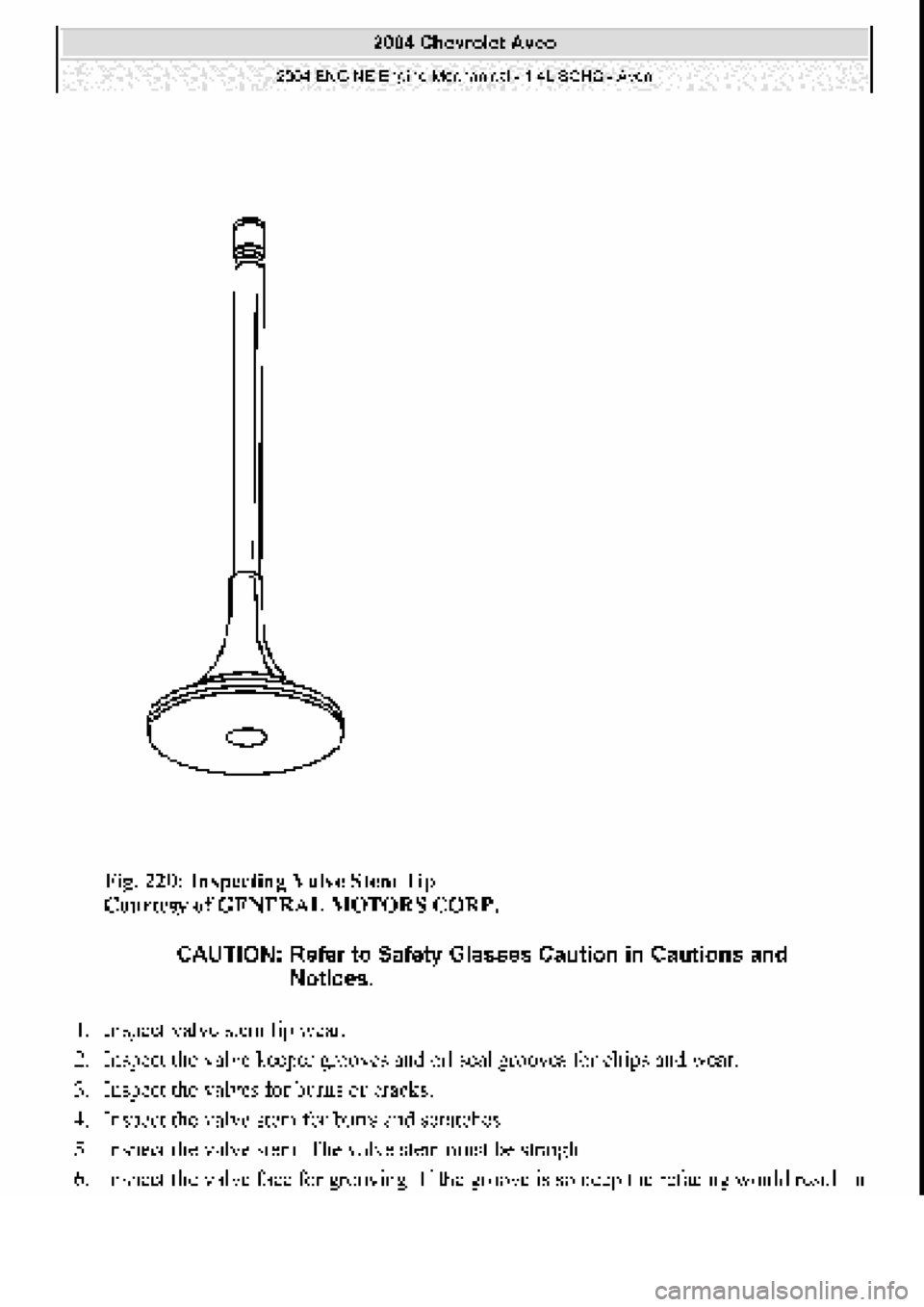 CHEVROLET AVEO 2002 Service Repair Manual CHEVROLET AVEO 2002 Service Repair Manual
