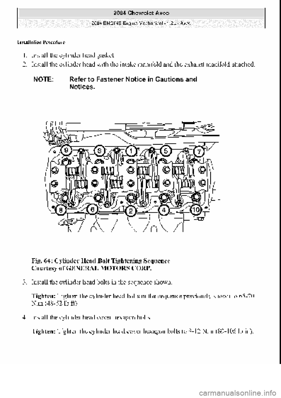 CHEVROLET AVEO 2002 Service Manual Online CHEVROLET AVEO 2002 Service Manual Online