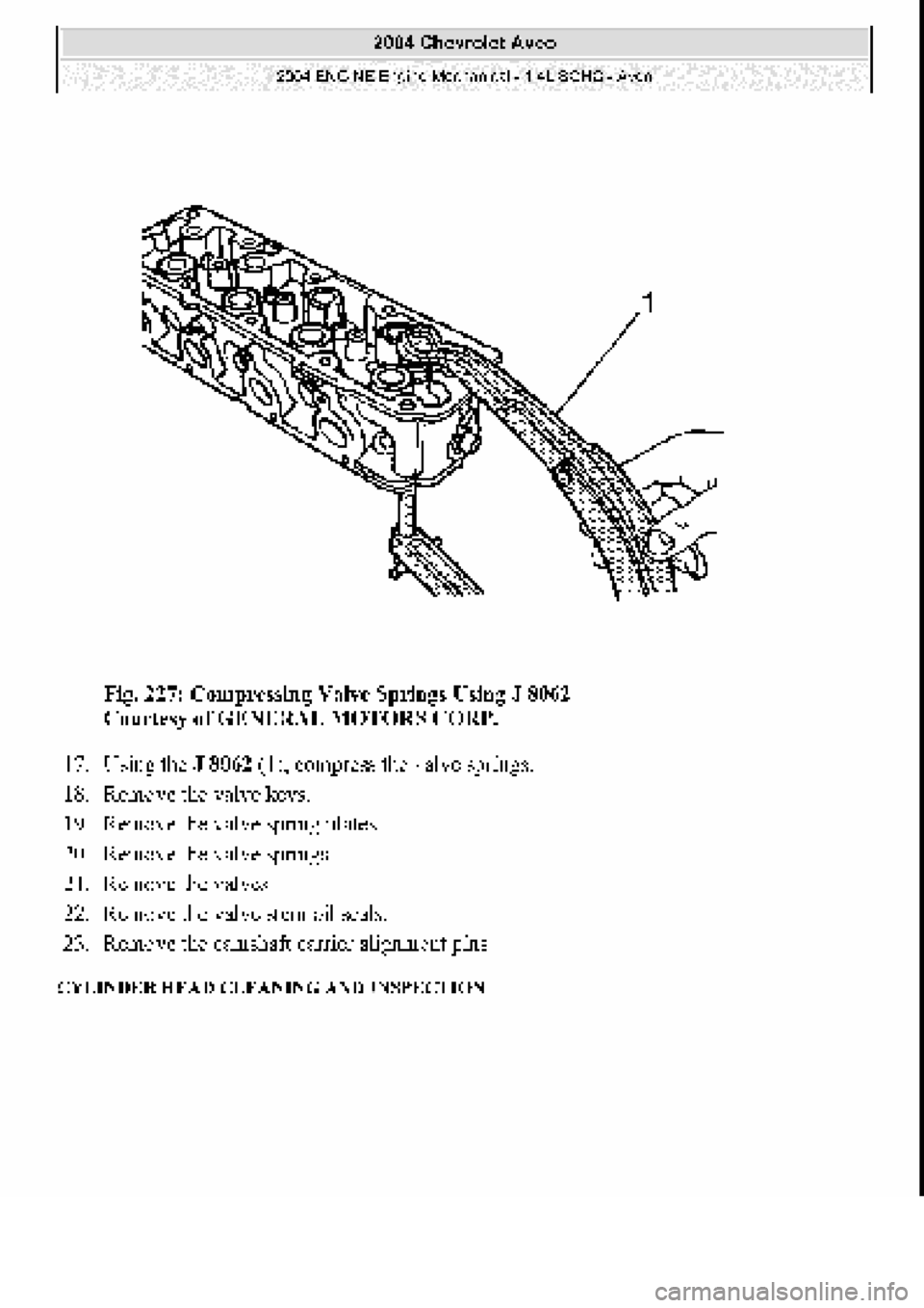 CHEVROLET AVEO 2002 Service Repair Manual CHEVROLET AVEO 2002 Service Repair Manual