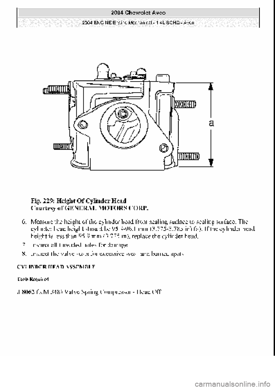 CHEVROLET AVEO 2002 Service Repair Manual CHEVROLET AVEO 2002 Service Repair Manual