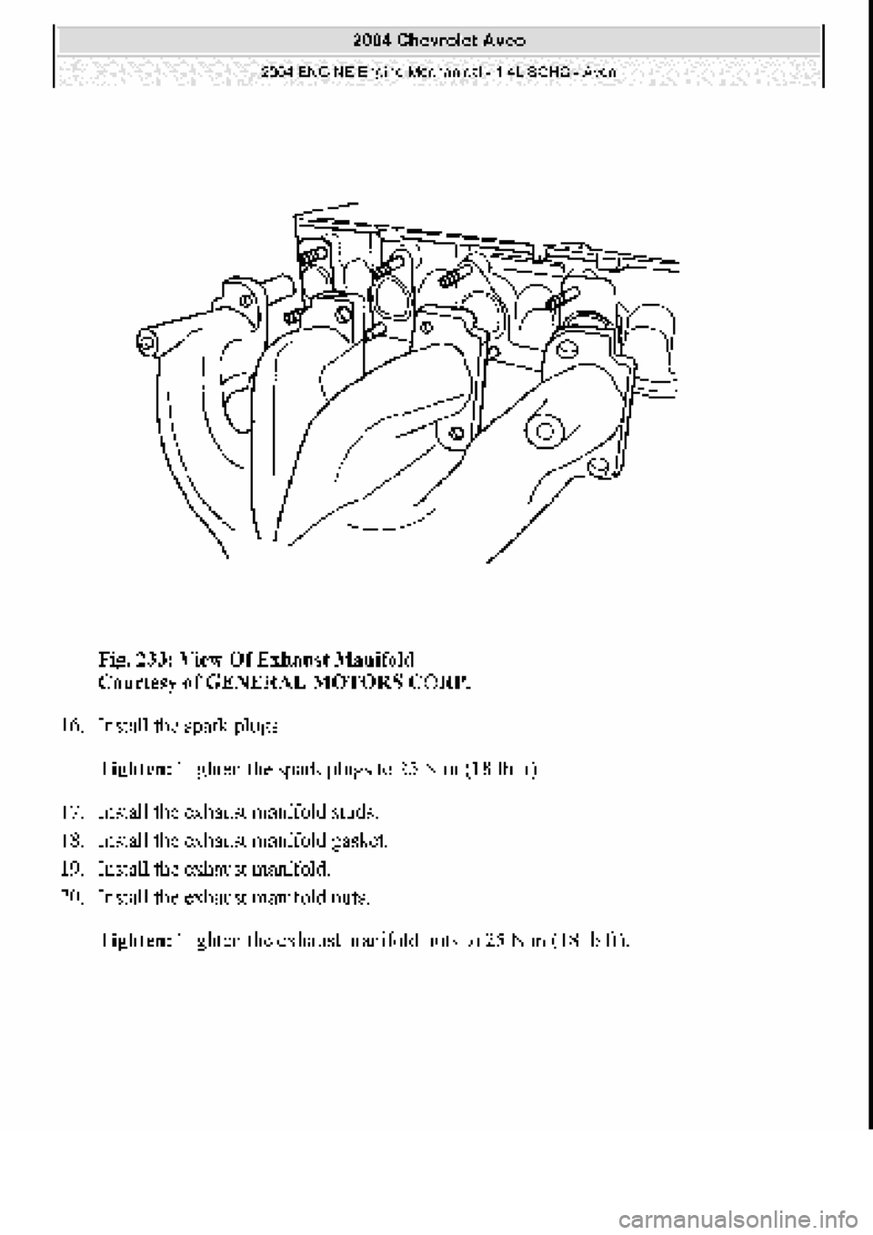 CHEVROLET AVEO 2002 Service Repair Manual CHEVROLET AVEO 2002 Service Repair Manual