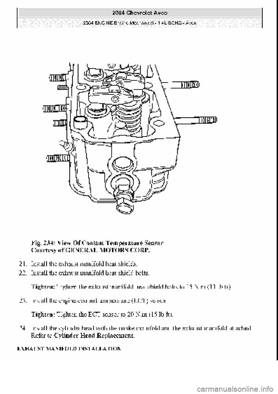 CHEVROLET AVEO 2002 Service Repair Manual CHEVROLET AVEO 2002 Service Repair Manual