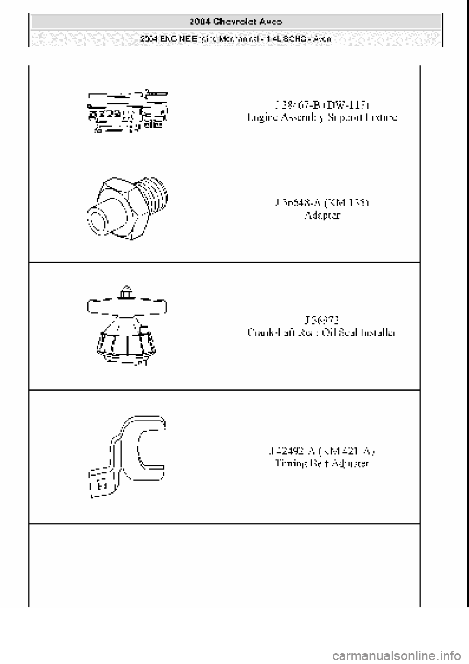 CHEVROLET AVEO 2002 Service Repair Manual CHEVROLET AVEO 2002 Service Repair Manual