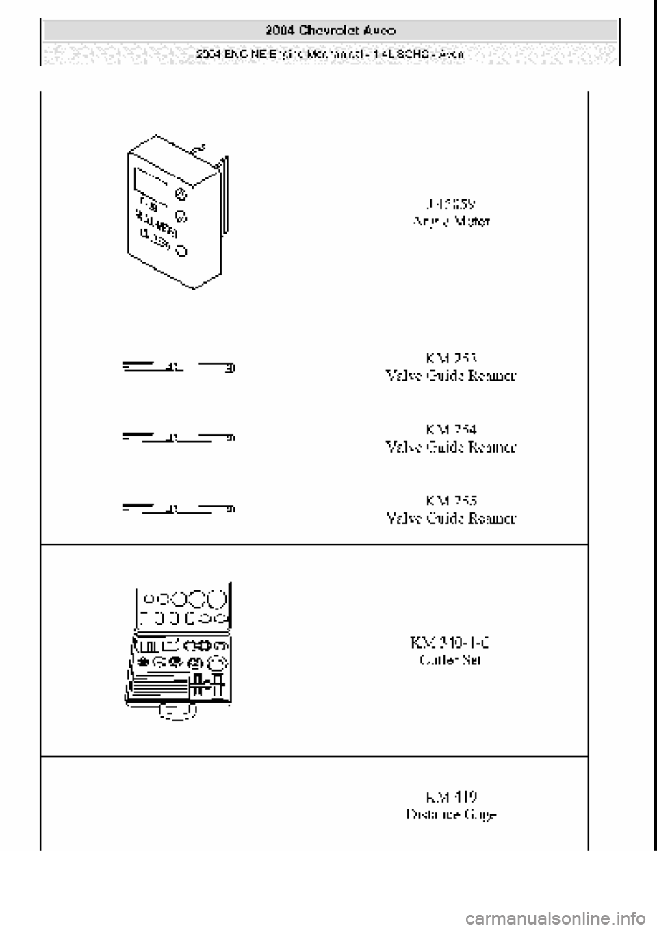CHEVROLET AVEO 2002 Service Repair Manual CHEVROLET AVEO 2002 Service Repair Manual