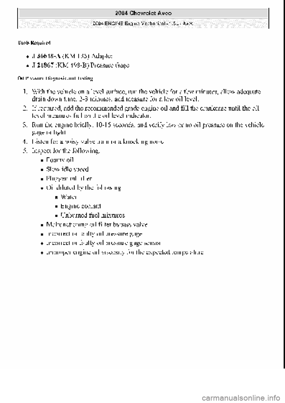 CHEVROLET AVEO 2002 Service Repair Manual CHEVROLET AVEO 2002 Service Repair Manual