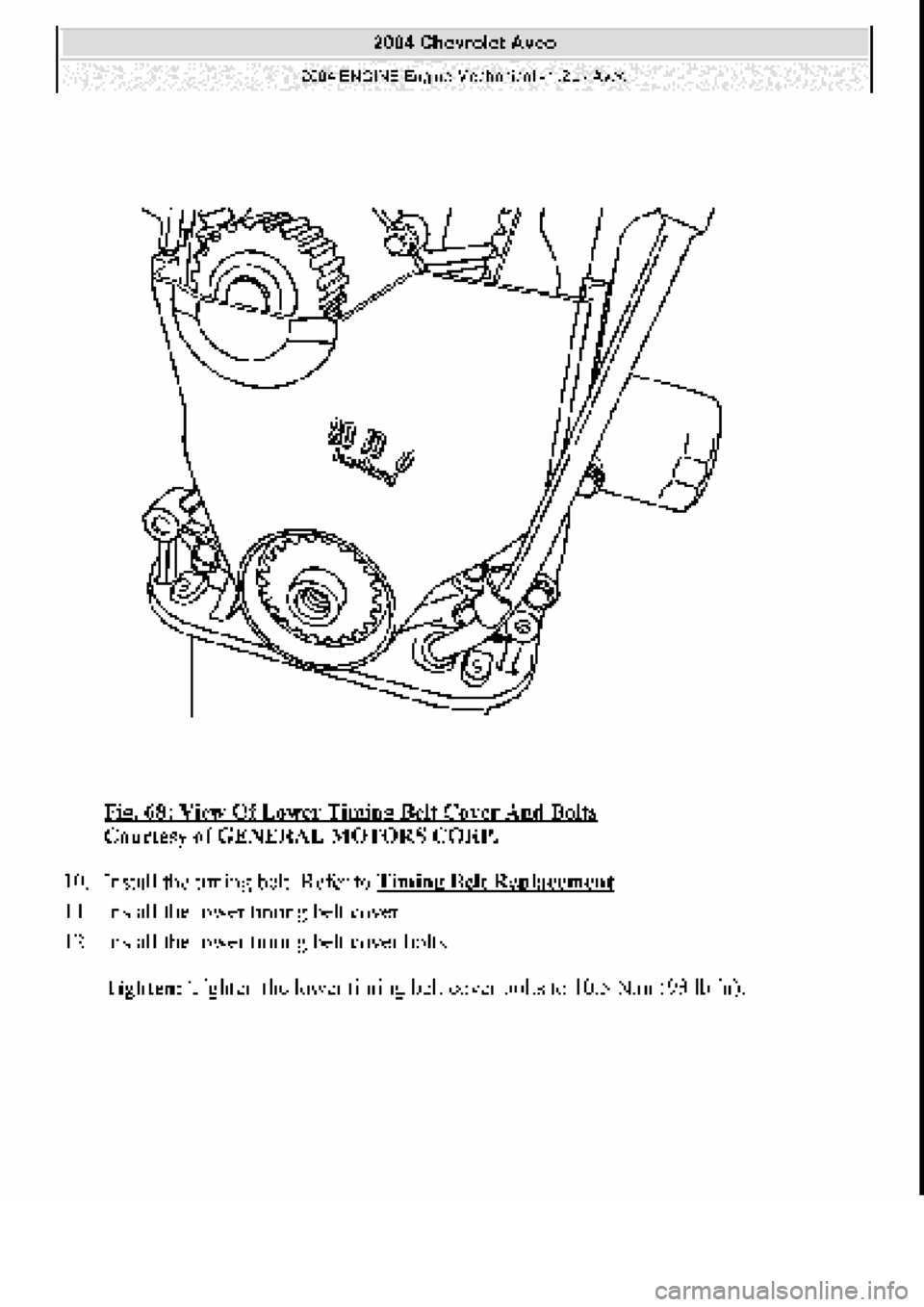 CHEVROLET AVEO 2002 Service Manual Online CHEVROLET AVEO 2002 Service Manual Online